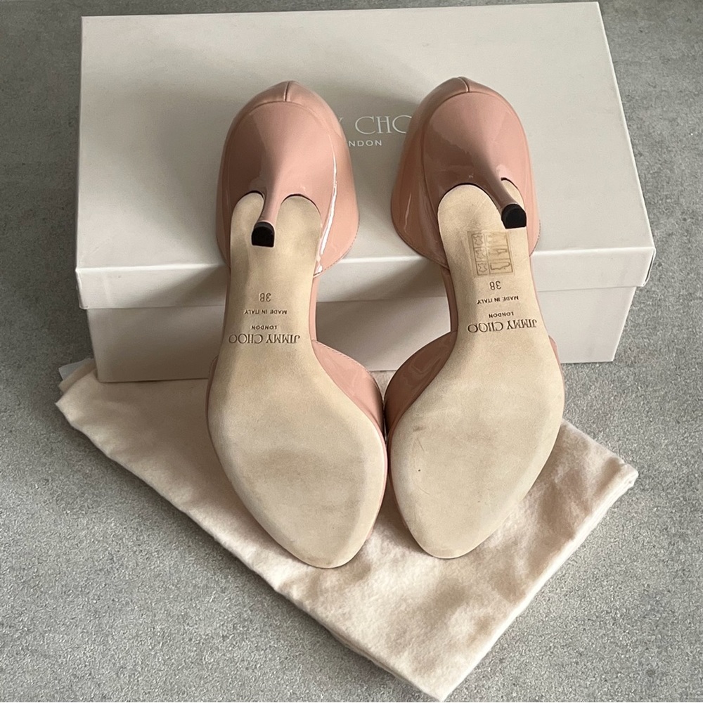 NWT Jimmy Choo 131 Logan Heels in Blush - Picture 4 of 4